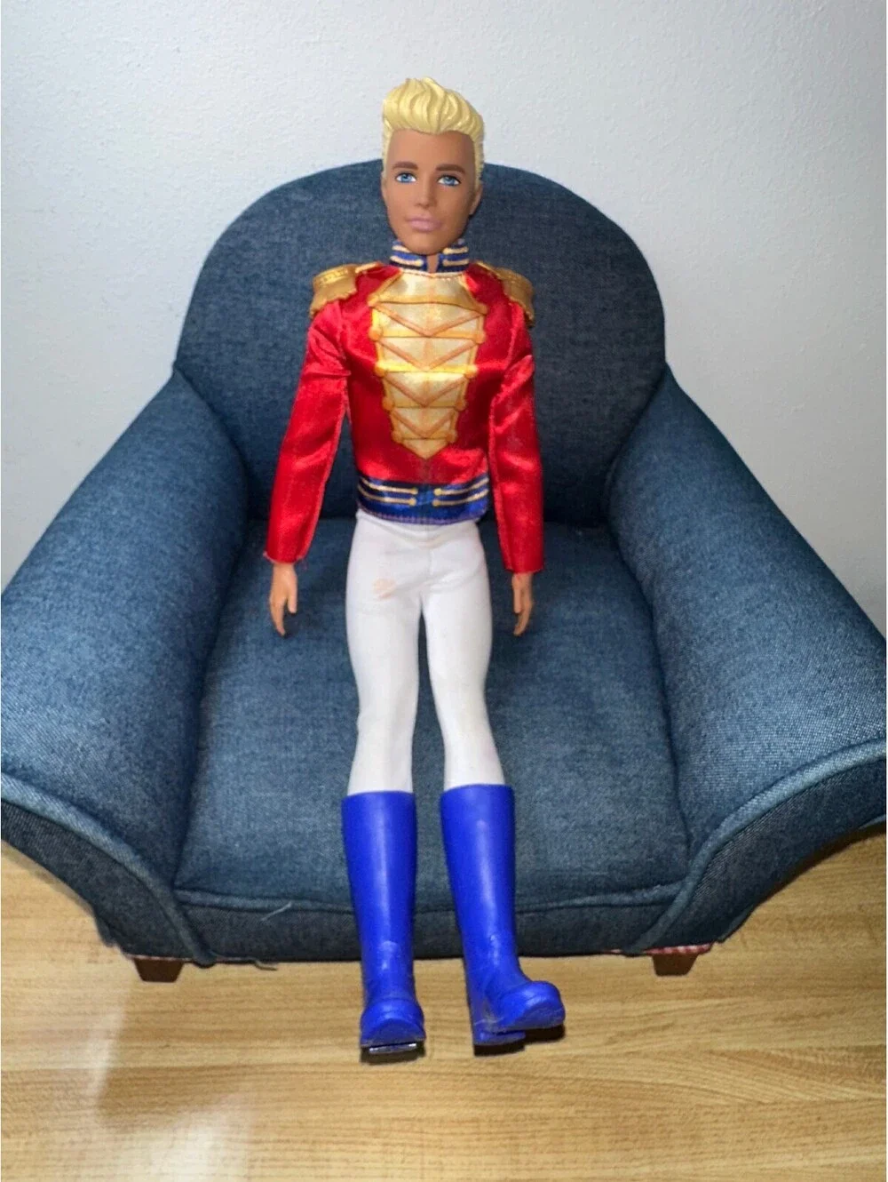 Mattel Barbie Nutcracker Ken as Prince Eric Doll Blonde Hair